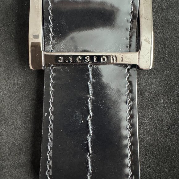 A. Testoni Suede And Patent Leather Black Shoulder Bag - Picture 5 of 15